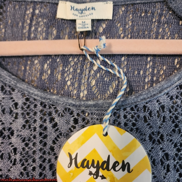 Hayden Blue-Gray Long Sleeve Top Medium Southwestern Native American NWT - Picture 4 of 7